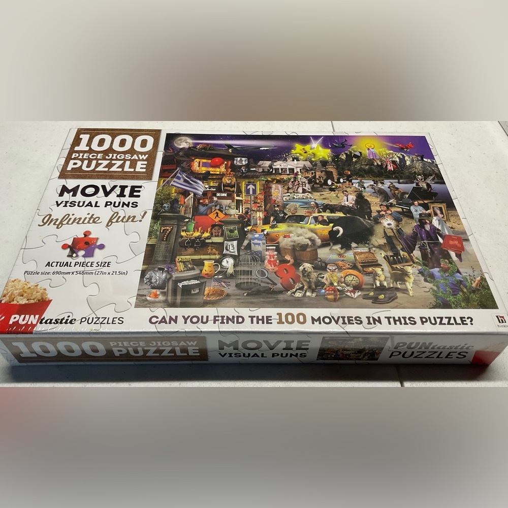 Movie Visual Puns 1000 Piece Jigsaw Puzzle